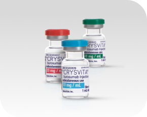 Trois flacons de CRYSVITA