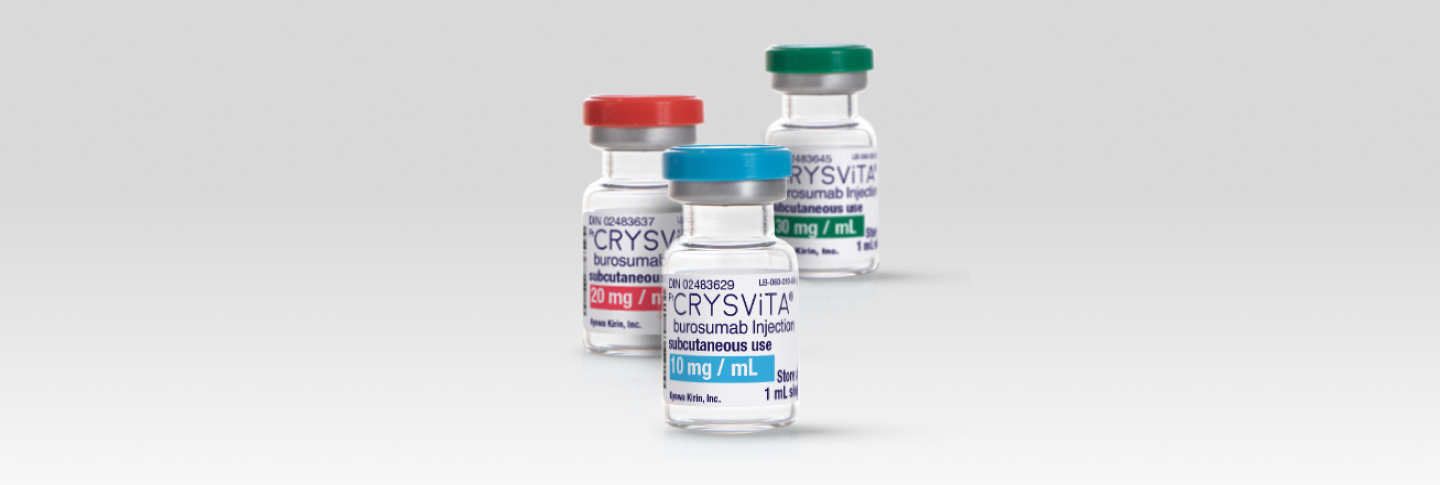 Trois flacons de CRYSVITA